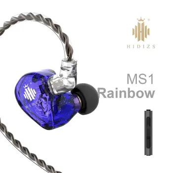Słuchawki Hidizs MS1 Rainbow 3,5 mm przewodowe Аудиофильные dynamiczne membranna Hi-Fi IEM słuchawki z odpinanym kablem