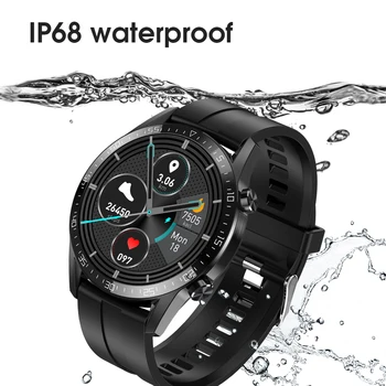 T03 termometr inteligentne zegarki kontrola temperatury ciała IP68 Wodoodporny Bluetooth ciśnienie krwi, EKG Smart Band bransoletka sportowy