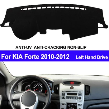 TAIJS pokrywa desce rozdzielczej samochodu dla KIA Forte 2010 2011 2012 samochodowy podkładka kreska deska rozdzielcza mata dywan anty-UV antypoślizgowe stylizacja samochodu