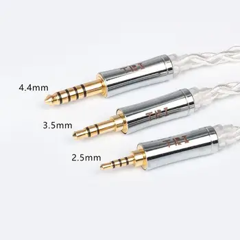 TRI Through 4 Core High purity 5 N Single Crystal Copper cable winding 2pin/MMCX/QDC/TFZ with 2.5/3.5/4.4 złącze KS2