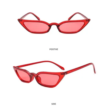 TTLIFE galaretki przezroczyste okulary Kobiety Kocie oko okulary dla kobiet cukierki kolor okulary przeciwsłoneczne różowy retro Cateye okulary