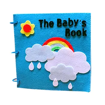 Tkanina książka domowy ilustrowana książka dla dzieci instrukcja DIY materiał plac tkanina książka dla wczesnej edukacji rozwoju poznawczego