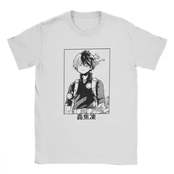 Todoroki Shoto My Hero Academia t-shirty dla mężczyzn Boku No Hero Academia Top japońskie anime, bawełniana koszulka z krótkim rękawem t-shirt