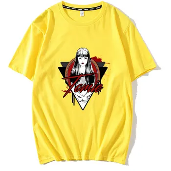 Tomie Junji Ito T-Shirt Mężczyźni Unisex, Anime, Kreskówka Projekt Mężczyzn T-Shirt Homme Letnie Bluzki Z Krótkim Rękawem Bawełna Vogue Styl Vintage