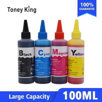 Toney King 100 ml tusz do drukarki HP 655 Refill Wymiana kasety z tonerem do drukarki Deskjet 4615 4625 3525 5525 6520 6525 6625