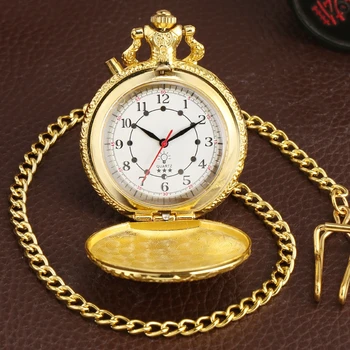 Top Luxury Gold Luminous LED zegarek kwarcowy zegarek kieszonkowy pociąg lokomotywa silnik steampunk kwarc FOB Light Watch prezenty dla mężczyzn i kobiet