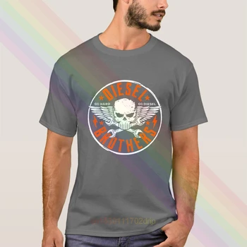 Trending Diesel Brothers Go Hard Go Diesel Skull, T-Shirt 2020 najnowsza letnia koszulka męska z krótkim rękawem popularne powieści koszulki koszulka unisex