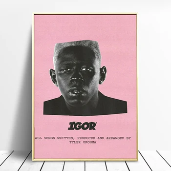 Tyler twórca Igor rap album muzyczny Gwiazdy płótno Malarstwo, plakaty i reprodukcje ścienne sztuka malarstwo Куадрос pokój dekoracje w domu