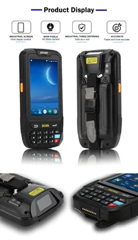 U8000 Android 7.0 przenośny moduł zbierający dane przemysłowy komputer mobilny skaner kodów kreskowych 2D NFC czytnik uetooth Wifi wytrzymały PDA