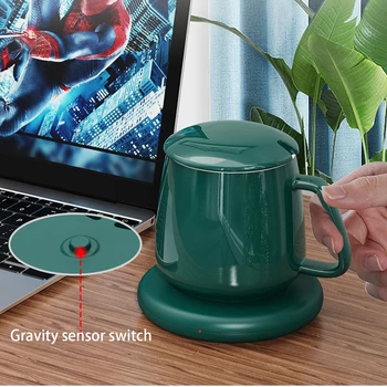 USB Cup Warmer Beverage Mug Pad Heater Keep Drink Warm Milk Tea Coffee Glass Coaster Heater dla domowego biura 3 kolory