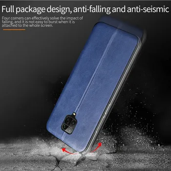 Ultra-cienki biznesu skórzany pokrowiec dla Xiaomi Redmi Note 9S flip case magnetic stand book cover for Redmi Note 7 8T 9 pro max case