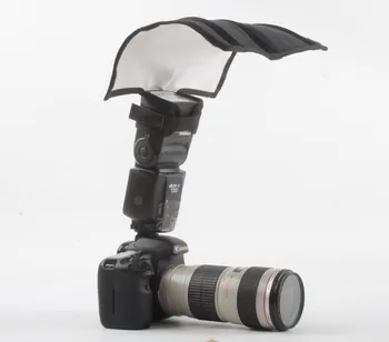 Uniwersalna tkanina błysk światła składany odbłyśnik Snoot beam dyfuzor softbox Bender rurka do Canon Nikon Yongnuo pentax flashgun