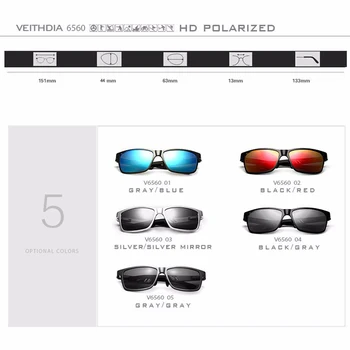 VEITHDIA męskie okulary polaryzacyjne aluminiowo magnezowa okulary Przeciwsłoneczne do jazdy prostokątne odcienie dla mężczyzn Oculos masculino Mal
