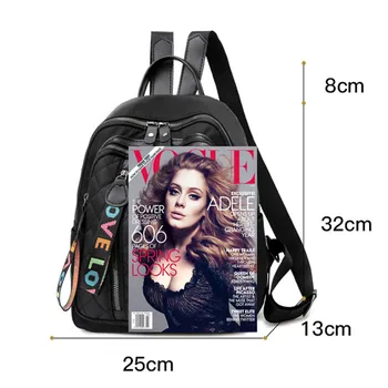 Vento Marea Travel Women Backpack 2020 New Oxford Female Casual Shoulder Bag Black Rucksack Plaid School Bag For Teenage Girls