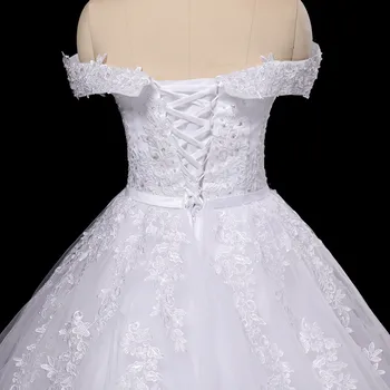 Vestido De Noiva Koronkowa Suknia Ślubna 2021 Robe Princess Mariage Plus Size Long Train Bridal Suknie Ślubne