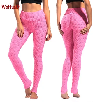 WOHUADI Wysoka Talia bezszwowe legginsy spodnie siłownia kobiety sexy hip joga spodnie taneczne legginsy fitness odzież sportowa wysokiej jakości nylon
