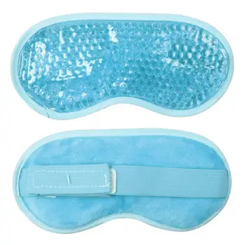 Wielokrotnego użytku PVC żelowe akrylowe maska na oczy elastyczne kojąca relaksująca maska do snu lodowe okulary do ciepłej zimnej terapii