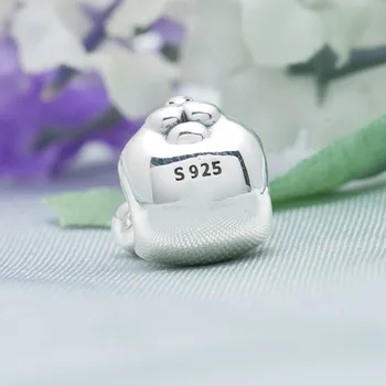 Wiosna nowe 925-srebro zwierząt wspaniały Królik Urok koraliki nadaje się dla kobiet marki bransoletka DIY marki biżuterii