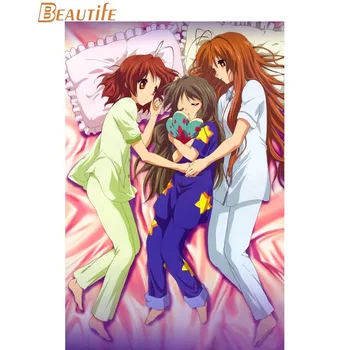 Wykonany na zamówienie Clannad anime plakat tkanina Jedwab plakat domowe dekoracja ściany sztuki tkanina plakat drukowanie 30X45cm,40X60cm. 50X75cm,60X90cm