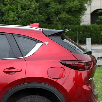 Wykorzystanie do Mazda CX-5 CX5 2017-2019 rok Spoiler ABS plastik, włókno węglowe wygląd tylnego bagażnika błotnik samochodu underweight akcesoria