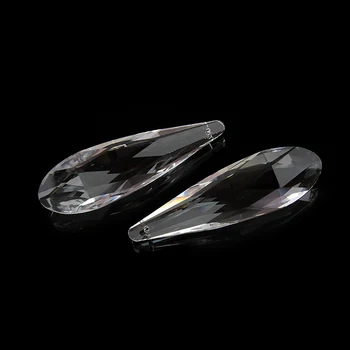 Wysoka jakość, długa siatka kształt 76 mm/89 mm przezroczyste kryształ Pryzmat zawieszenia kryształowy żyrandol części do hotelu Crystal lampa wystrój