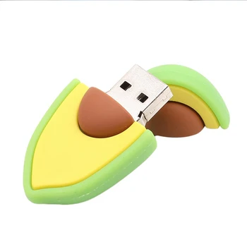 Wysoka prędkość awokado kreskówka USB Pendrive 64 GB, 32 GB 16 GB 8 GB Cute Baby Memory Stick USB 2.0 flash usb do PC
