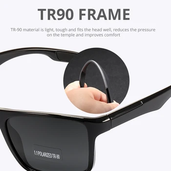 Wysokiej jakości Włochy projekt TR90 okulary polaryzacyjne Mężczyźni Kobiety sportowe jazdy odcienie KDEAM UV400 nietłukące okulary z skrzynią