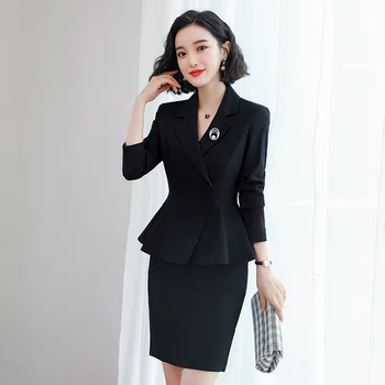 Wysokiej jakości biznesowej strój biuro wywiadu odzież 2020 nowy codzienny elegancki damska spódnica garnitury moda spódnica spodnie casual
