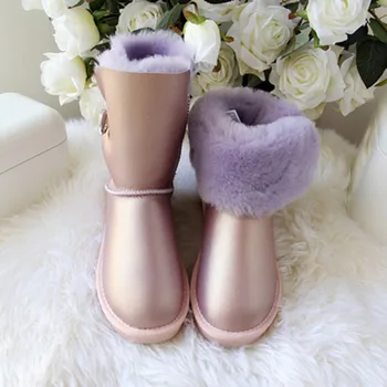 Wysokiej jakości klasyczny Chiny marki 2020 kobieta rakiety śnieżne z owczej skóry rakiety śnieżne naturalne futerko ciepłe futro damskie zimowe buty