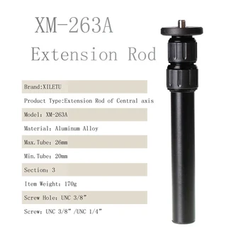 XILETU XM-263A profesjonalny aluminiowy przedłużacz trzpienia Stick Pole 1/4 