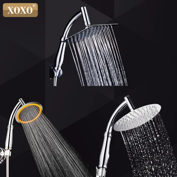 XOXO luksusowy ze stali nierdzewnej ultra duża deszczowa prysznicu łazienka, prysznic, dysza wysokociśnieniowa ręczna szczotka do mycia X739