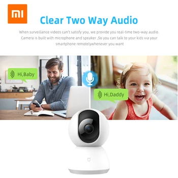 Xiaomi Mijia Mi 1080P IP Smart Camera Protect Home Security 360 Angle Wireless WiFi Night Vision Video Camera Webcam Camcorder