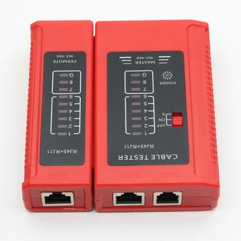 Xintylink Network rj45 tester instrumentalny przewód RJ11, rj12 8p 6p liniowy telefon 8p8c 6p4c kabel ethernet podstawowy zdalny port szeregowy test