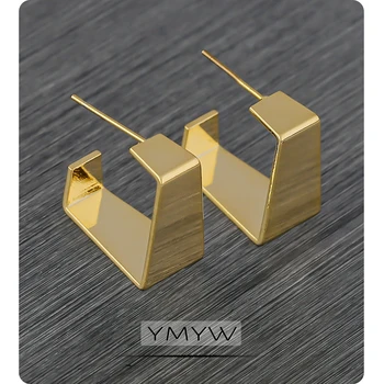 YMYW minimalistyczny metal geometryczne kolczyki pręta złoto miedź Urok kolczyki biżuteria akcesoria dla kobiet elegancki prezent 2020