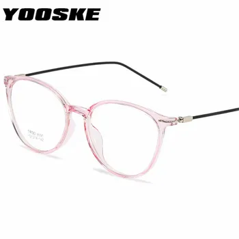 YOOSKE Ultralight TR90 gotowe okulary do krótkowzroczności mężczyźni kobiety przezroczyste studenckie Диоптрийные punkty -1.0 -1.5 -2.0 -2.5 -3.0 -3.5 -6