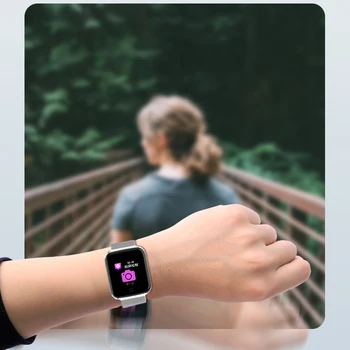 YS18 Smart Watch bransoletka siłownia tracker aktywności tętno/ciśnienie krwi Smartwatch czarny