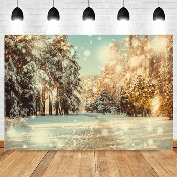 Yeele Christmas Pine Light Bokeh Backgrounds For Photography Winter Snow Baby Gift Nowonarodzony Portrait Photo Background Photocall
