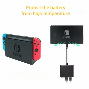 Yoteen Type C zasilacz do Nintendo Switch wymiana stacji dokującej TV HDMI-konwerter zgodny kabel USB 3.0, port dla akcesoriów