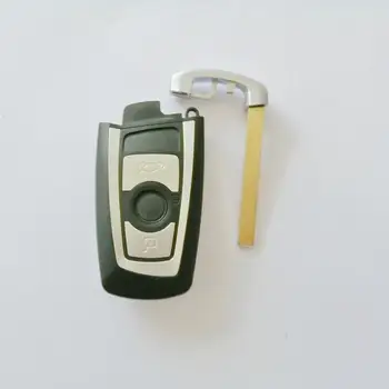 Z wymianą logo remote Key Shell dla BMW 1 3 5 6 7 Series X3 X4 Key Fob Protector Case 3 Button Car Key Shell