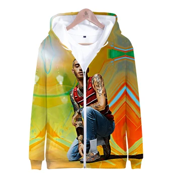 ZAYN 3D Printed Zipper Hoodies Women/Men Fashion Long Sleeve Hooded Sweatshirt odzież uliczna