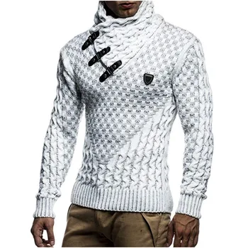 ZOGAA Męskie swetry 2020 ciepła хеджирующая Golf sweter męski casual, dzianina cienka zimowy sweter męski marki odzieży