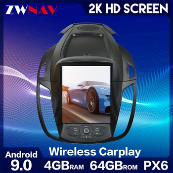 ZWNAV CarPlay android 9 samochodowy GPS multimedialny радиоплеер do Ford Kuga 2013-2017 Escape C-MAX 2010-2017 navigaton pionowy ekran