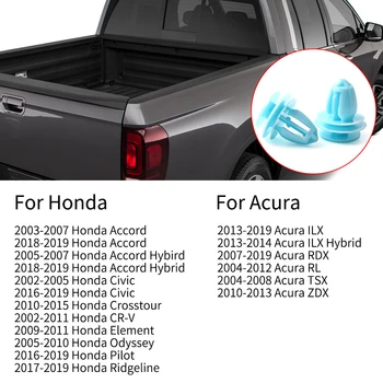 Zaciski panelu drzwi MIKKUPPA do Honda Civic Accord/ Acura tapicerka klipy wymienić OEM: 91560-S9A-A01