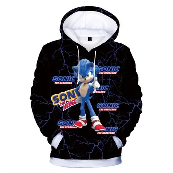 Z&Y 2-16Y Super Sonic The Hedgehog bluzy Dziecięce bluzy chłopcy sweter 3D kolorowe cosplay kostium dla dzieci dziewczyn stroje