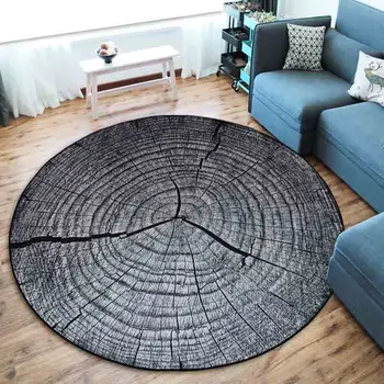 Zeegle okrągły dywan sypialnia krzesło mata pokój dziecięcy dywan Dywan okrągły dywan do salonu 3D krzesło komputerowe mata