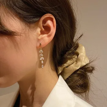 Zeojrlly Kryształ Moda Krople Wody Kobiety Kolczyk Kolczyki Kropla Wody Kolczyki Nowa Moda Długie Ucha Koreański Kryształ Biżuteria