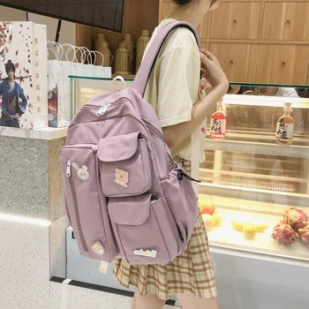 Zestaw narzędzi styl podróży plecak damski japoński szkolna torba dla nastolatek kobiece Harajuku koreański ins student plecaki