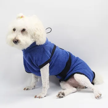 Zimowa Pies Ręcznik Chłonny Szczeniak Szlafrok Zgrubienie Mikrofibry Duży Piżamy Miękki Płaszcz Odzież Dla Zwierząt Psa Kota