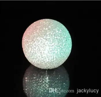 Średnica 8 cm kolorowe kryształowej kuli Night Light EVA pcw pokryte materiał led emitujące światło zabawki ślubna ozdoba