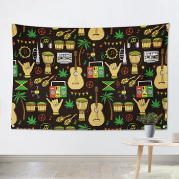 Świat wisi flaga transparent muzyka rock reggae Jamajka dekoracji domu 4 Громмы w rogach 3*5 stóp 144 cm*96 cm